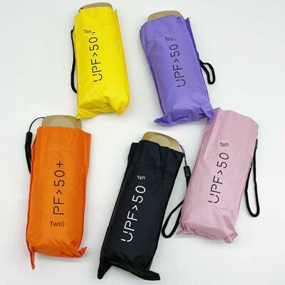 外贸订单！休闲朴素Normcore风格超平乙烯基紫外线迷你伞50%折扣