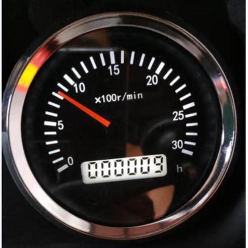 85mm发动机转速表时间表3000RPM 12v24v可调齿可调速比转速计时表