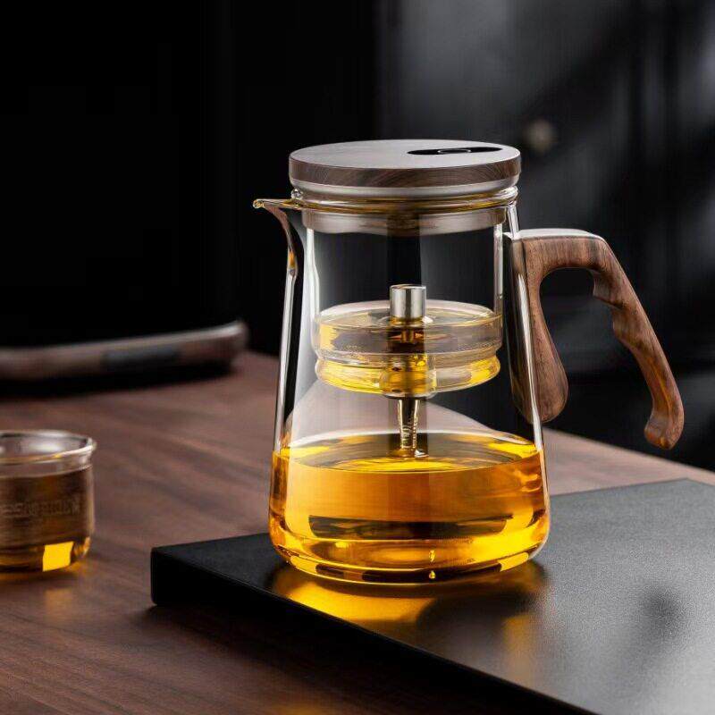 顶壶顶分吸自动触茶摸茶水离飘逸杯BP12-800泡茶壶磁吸玻璃飘逸壶