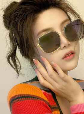 网红偏光太阳镜女士潮大框复古墨镜开车遮阳眼镜5816近视镜