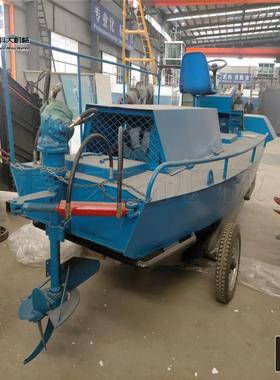 广东茂名水葫芦KDsc-1.8碎捞船 小打粉型河道水草粉船 螺碎旋桨割