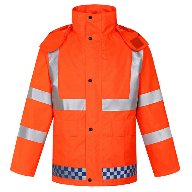 厂家直销荧光橙反光衣高速交通劳保分体雨衣套装创意成人工作服