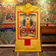 饰挂画85cm 裱家用居家用品镀金烫金装 藏村释迦牟尼佛唐卡中式 装