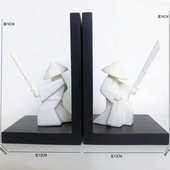 摆件 饰装 软家居饰品树脂新创意书档摆件工艺品定制中式 书立加工装