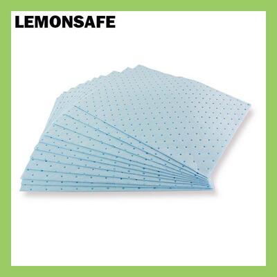 LEMONSAFE化学品吸附棉轻量级万用吸附棉片蓝色化学吸液棉片