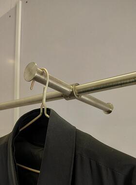 服装道具展示架加装正挂杆活动正挂配件点挂挂钩加厚象鼻挂通