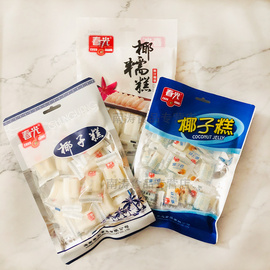 椰子糕椰糯海南特产春光食品，传统糕点休闲零食，软凝胶糖果点心原汁