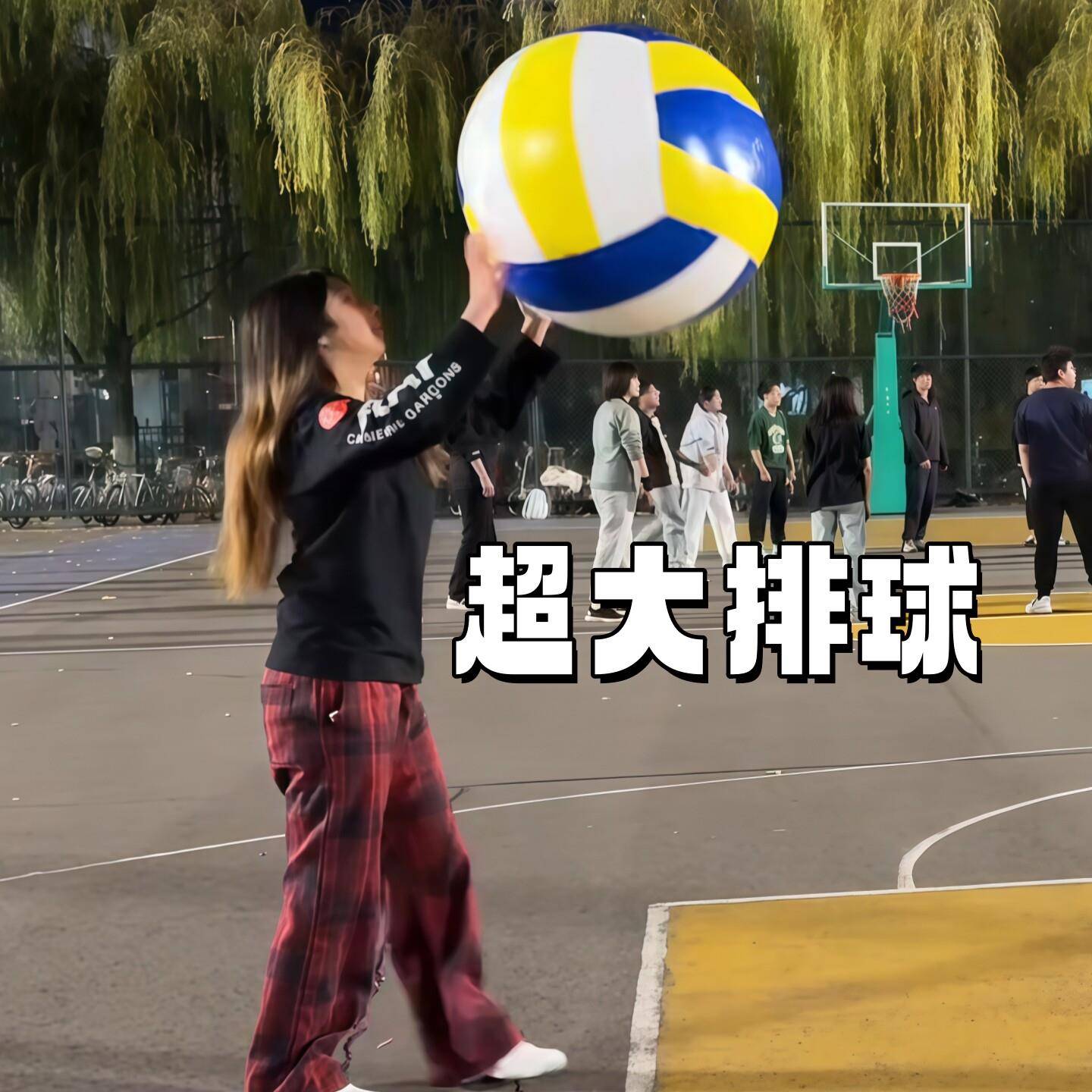 超动大排球巨型加厚气大沙滩球户外草坪趣味团充建亲子互游戏玩具