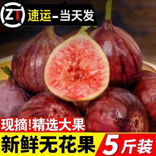 云南新鲜红皮无花果5斤现摘现发冷链当季时令孕妇水果特大鲜果甜