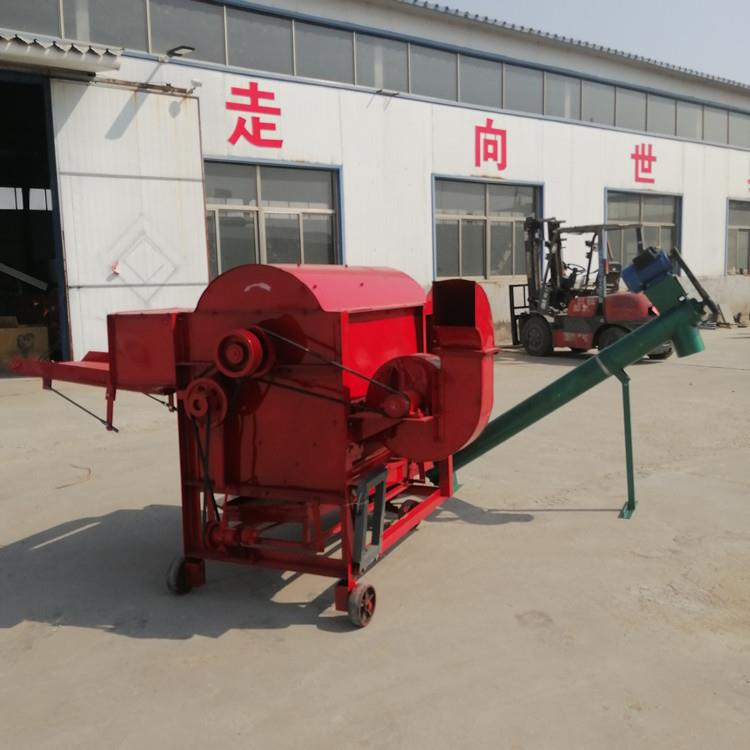 籽YPD油谷子脱粒机谷穗自 动进菜料脱粒机 电两用自动装袋