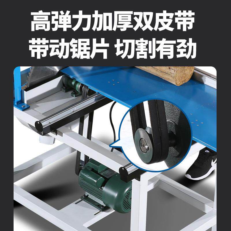 大功木工台锯率电圆推锯断木锯业圆木切割电锯工级大板609裁切机