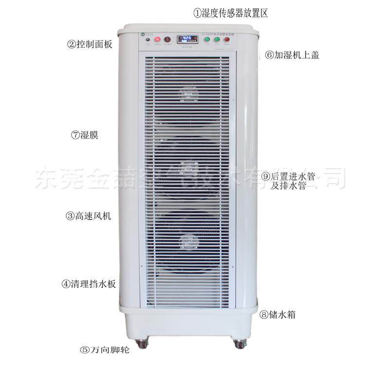 2020惠州新款工业加湿机湿膜加湿大功率加湿器电子车间使用