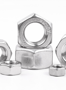 304锈螺角钢XFV六细牙螺母套装外六角细不牙螺帽盒装跨境丝螺母混