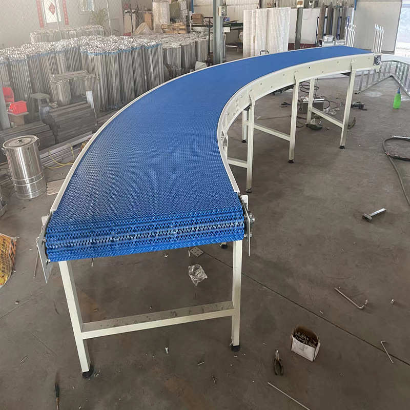 塑料网带转弯机灌装分装输送线环形弧形U型90度180度