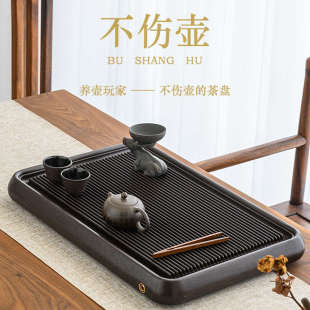 复古实木茶台 现代简约家用客厅茶海托盘德国电木茶盘功夫茶具中式