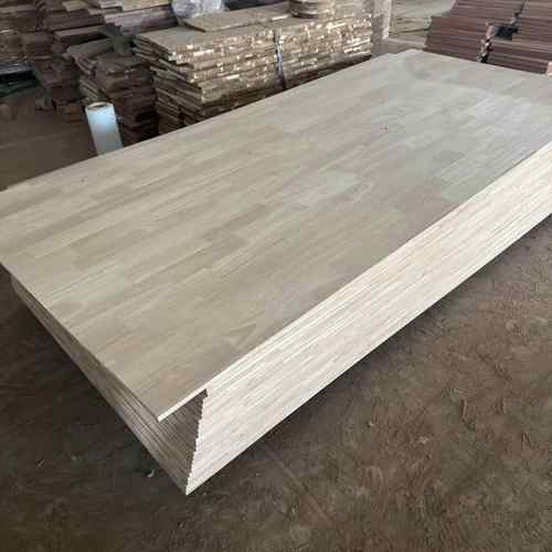 工厂直销橡插胶木指接接板接直拼ZDO板泰国UV免漆家板具橱柜衣柜