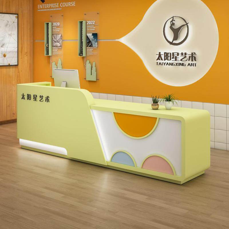 早教中心吧台儿童游乐场收银台艺术培训机构前台幼儿园游泳馆柜台