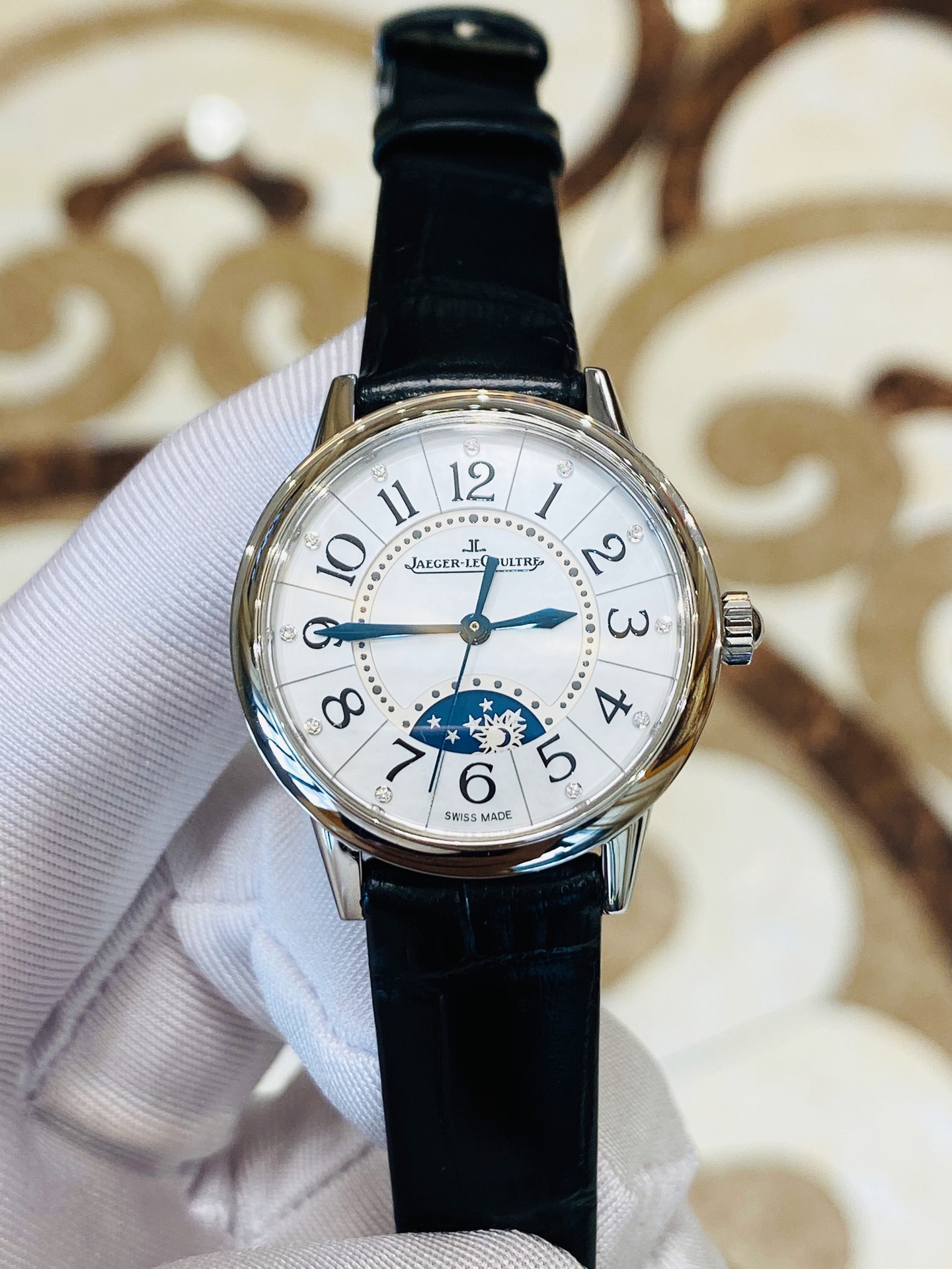 公价6.8万[9.8新]积家约会系列手表月相自动机械女款 腕表3468490