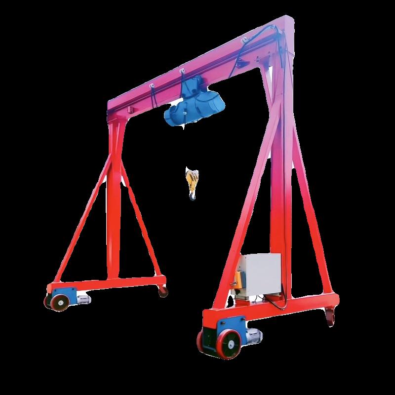 小型移动龙门架1/3/10吨门式起重机万向无轨电动龙门吊架行车航吊