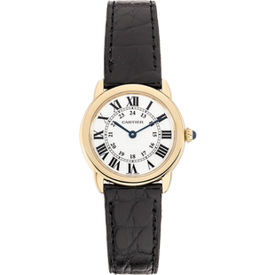 拍卖 卡地亚伦敦系列石英18K黄金手表女表W6700355 9.8新