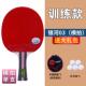 新款 银河乒乓球拍初学者学生星球拍4横拍B1只四星拍01儿童单直拍