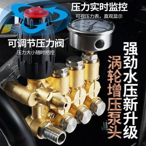 全自动商用洗车机220V超高压大功率清洗机洗车店养殖场刷车泵