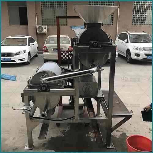 厂家供应大型商用不锈钢工业水果果蔬单道打浆机蓝莓去皮打浆机