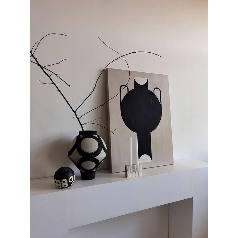 侘寂风黛骊纯手工高温陶瓷花瓶 艺术民宿茶室花器摆件中式批发