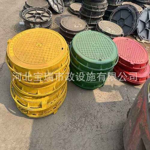 球墨铸铁圆形井盖700市政道路方形井盖排水沟盖板防沉降五防井盖