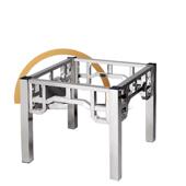 不锈钢桌腿支架餐桌架桌子架空架子底座桌面使用岩板大理石可拆卸