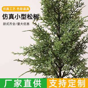 仿真小型松树圣诞树假树迷你桌面装饰品圣诞节北欧家居摆件