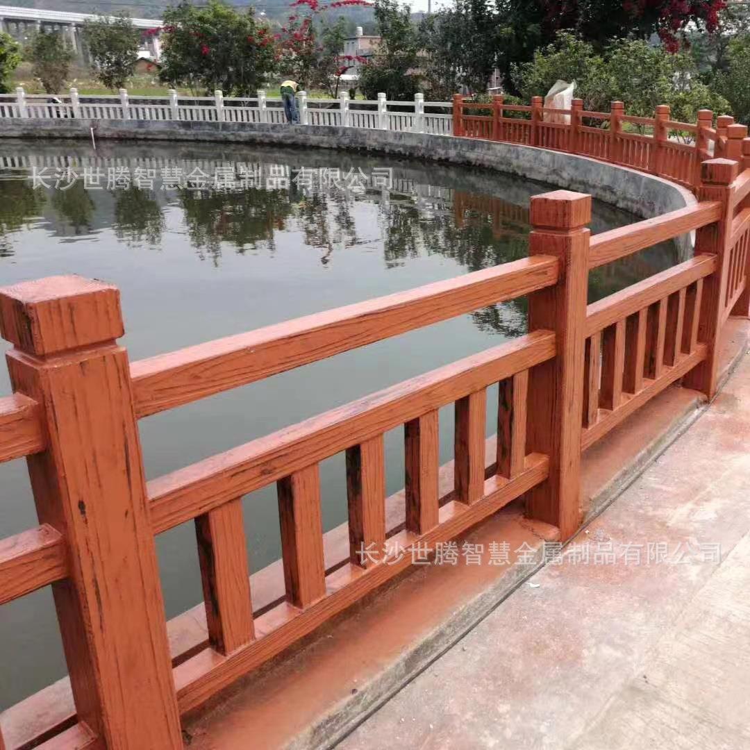 水泥仿木栏杆景区园林仿树藤护栏桥梁河道池塘仿竹围栏混凝土栏杆