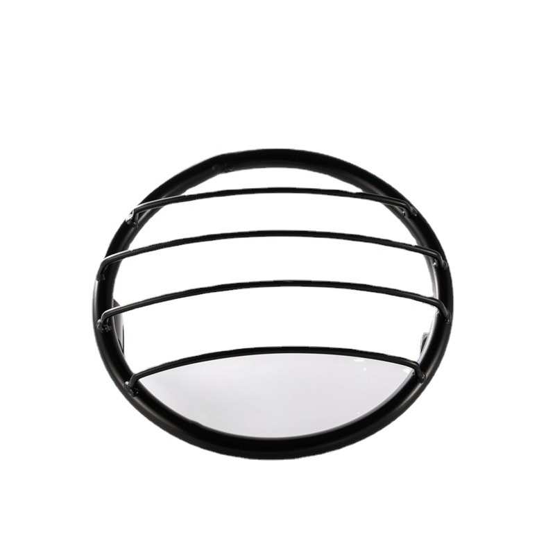 摩托车改装大灯罩GN CG125狒狒复古大灯栏栅罩 改装头灯金属罩