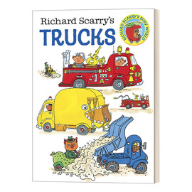 华研原版英文原版richardscarry'strucks理查德·斯凯瑞的卡车交通工具绘本纸板书英文版进口英语原版书籍