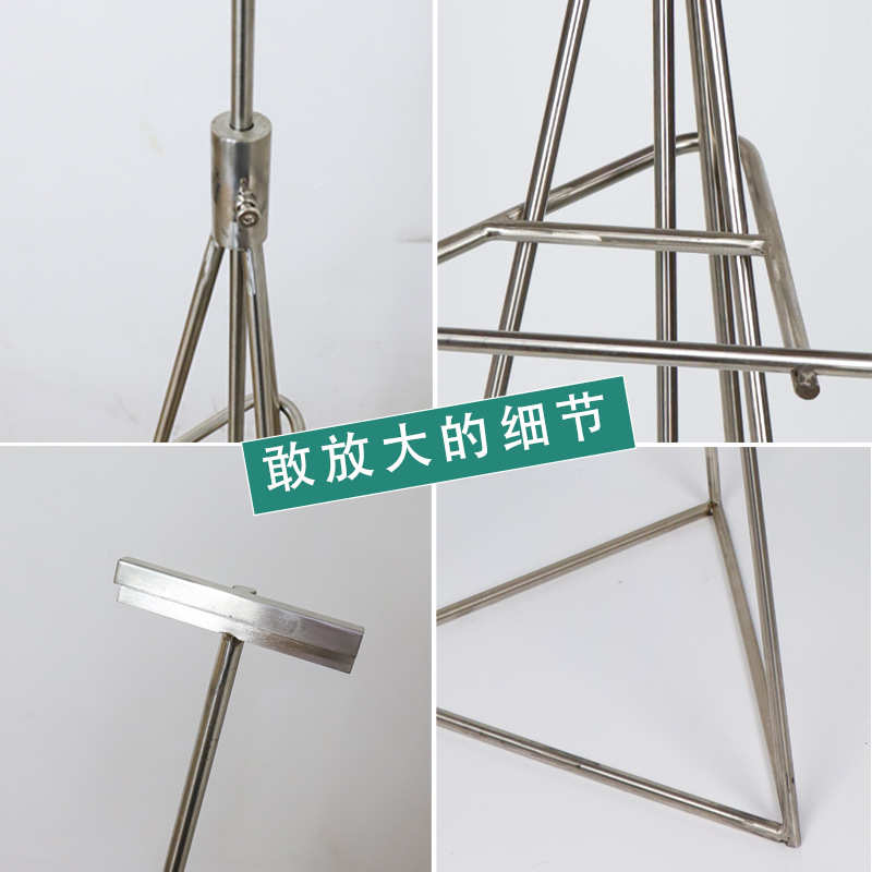 商场板艺可架展示架立式铁广告三角婚庆挂画铁架子kt升降迎宾支架