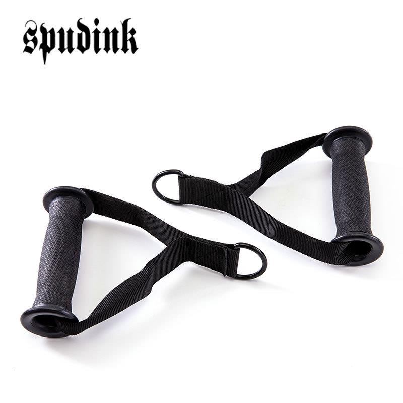 龙门架把手健身器材配胸件阻力带环拉手弹飞鸟扩AIX拉力器手柄吊