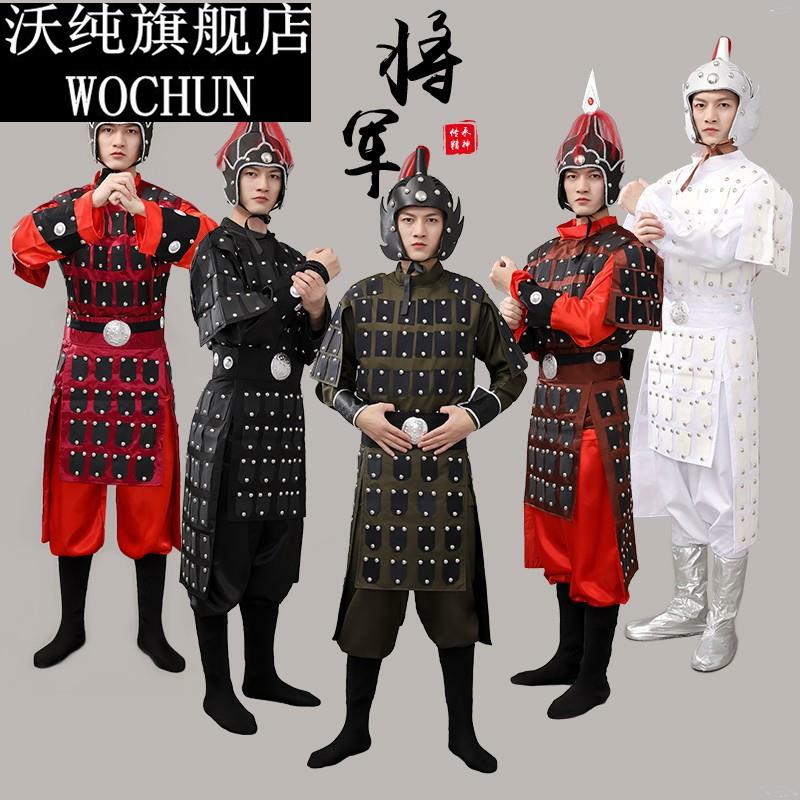 花木兰盔甲将军表演服古代士兵服装满江红合唱服岳飞铠甲汉服战袍