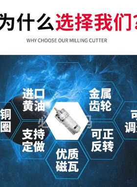 ZGA42RH 永磁直流齿轮减速电机马达 12V