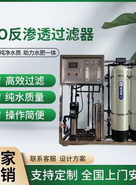 反渗透纯净水去离子基质栽培蓝莓草莓调酸灌溉RO反渗透水处理设备