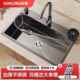 加不锈厨钢水槽单槽台中厚盆房手菜工家用FID大水池洗盆洗碗槽