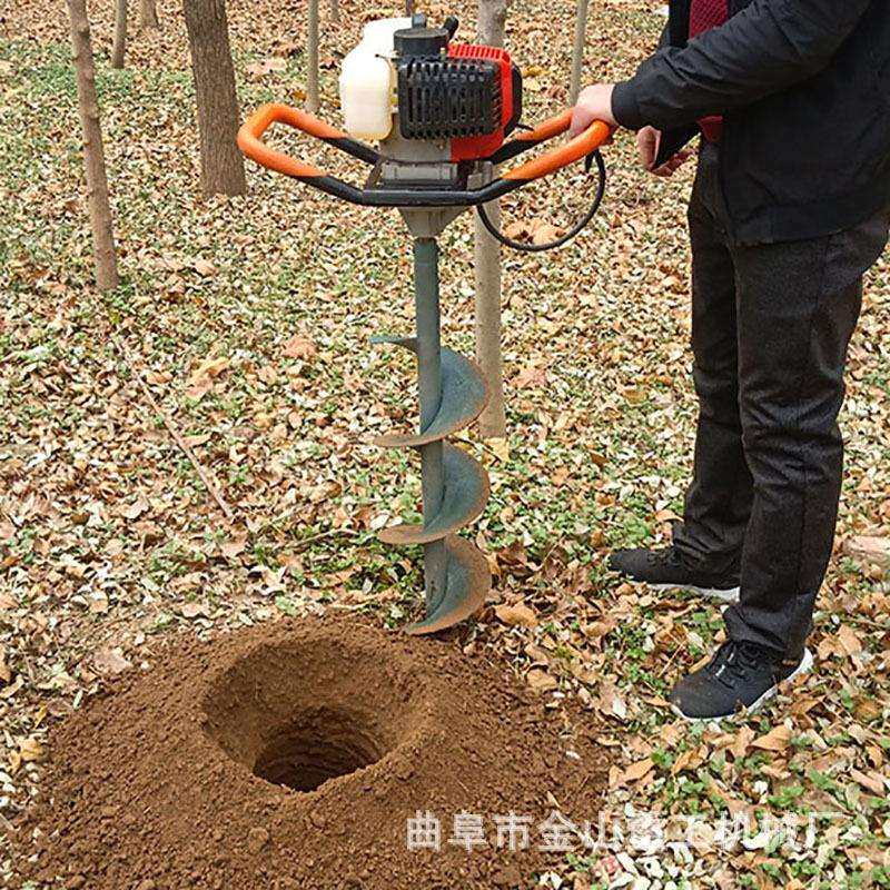 轻便式植树挖坑机 大棚庄杆挖坑机 加厚型轻便式挖坑机