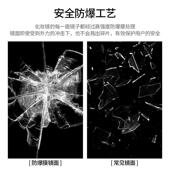 led带灯圆形镜子子梳智妆能台镜化妆镜壁353挂主卧室梳妆镜挂墙防