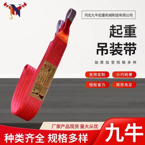 工业国标起重吊装带行车吊车起重吊带加固白色吊装带起重吊装带