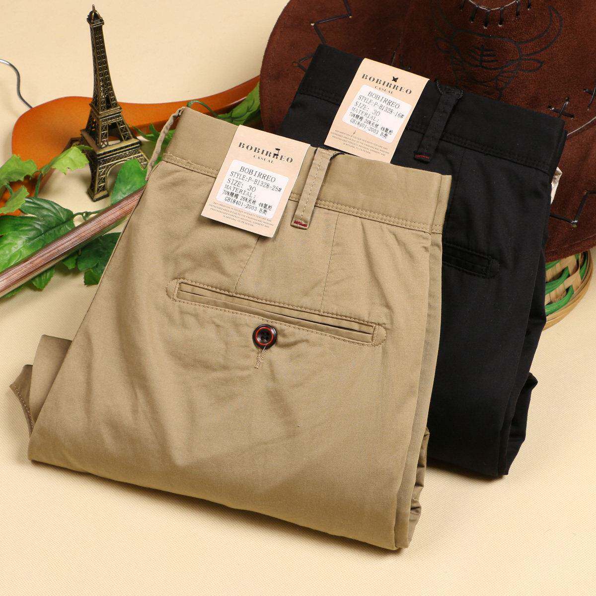 MAROLIO~出口法国！夏季休闲 裤 直筒男士精棉商务高端专柜丝光棉