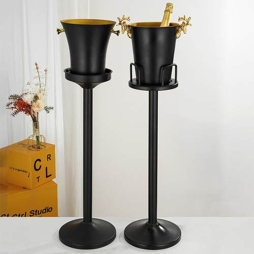 华欧式香槟桶架不桶锈钢KTV酒吧家冰桶用连架冰粒冰桶架子带脚架