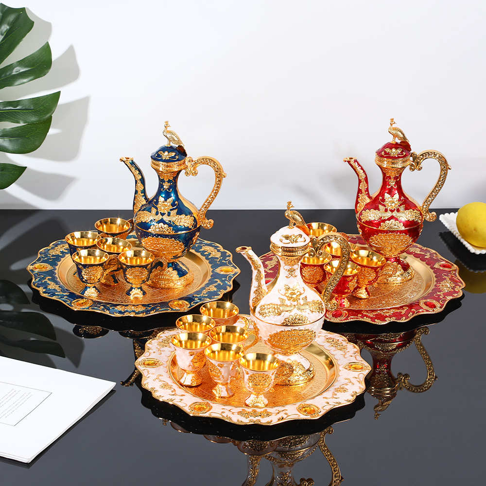 欧式酒具家用红酒杯轻奢酒壶居家摆件餐厅酒店经典酒杯酒壶礼品