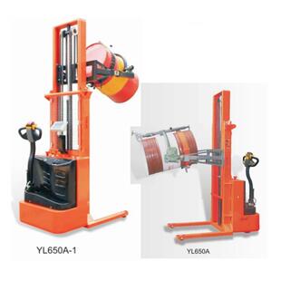 YL600A有全电动油堆桶升高车 油桶高车 油桶夹抱翻Y转车倒料车L42