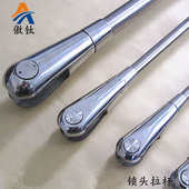 幕墙钢构配件锁头M12 玻璃雨棚拉杆 傲钛304 201不锈钢锁头拉杆