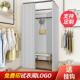 商场装 更衣组室简易移动试落衣间帘地便97携展示架子遮光门布挂架