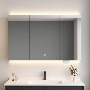 智优科创不锈钢浴室镜柜箱卫收生间镜子纳一体镜智挂墙式 745能镜